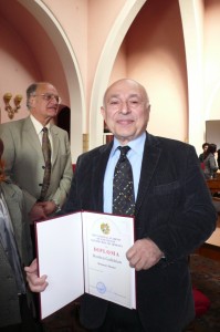 2008-Getting Honourary Doctorate from the Academy of Sciences, Yerevan                   