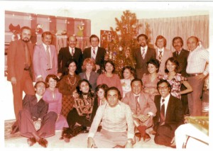 New Year 1976 in Tehran, with some Iranian friends                          